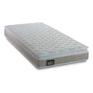 Colchão Solteiro Hellen MILLENIUM BEGE Espuma D33 Pillow Top até 120kg por Pessoa cor Bege/Branco