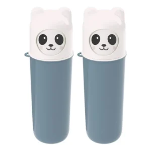 2 Porta Escova Dental Case Infantil Crianças Viagem Escola