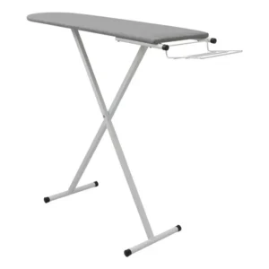 Mesa Tabua De Passar Roupa Slim Dobrável Reforçada Passadera Cor Branca Liso