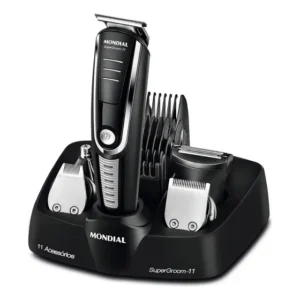 Aparador De Pelos Super Groom 11 Mondial Preto/prata Bg-05 Cor Preto