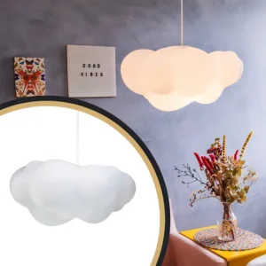 Pendente Luminária Nuvem Fluffy Branco LED Teto Polietileno Usare