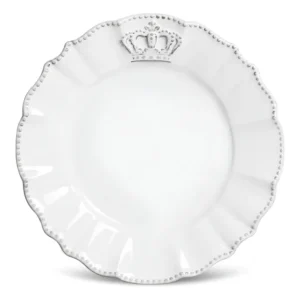 Conjunto Com 6 Pratos De Sobremesa Windsor 335244 21cm Branco Porto Brasil