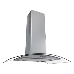 Coifa Ilha 90cm Vidro Curvo Fogatti Inox