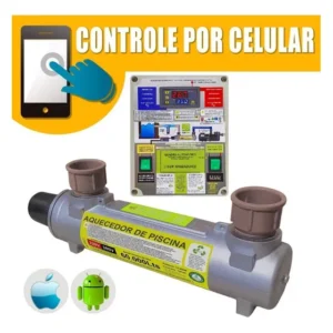 Aquecedor De Piscina 60.000 Lts Turbohot Bivolt + App Cell
