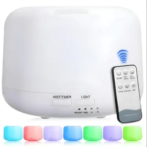Difusor Aromático Ultrassônico Umidificador Led 500ml Dazzon Branco 127/220v