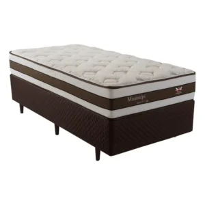 Cama Box Solteiro Herval Mississipi Com Pillow Top