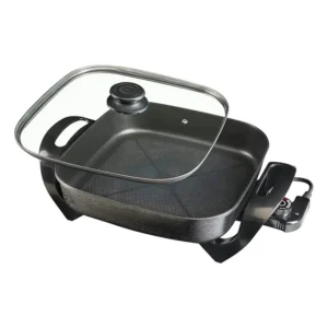 Panela Eletrica Mangiare Preta Quadrada 1500w 220v Agratto
