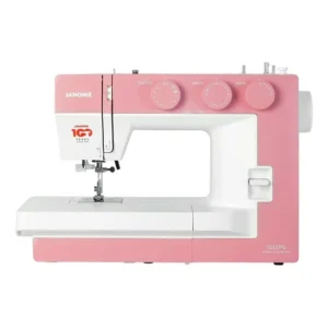 Máquina de costura mecânica doméstica Janome 1522pg cor branca/rosa