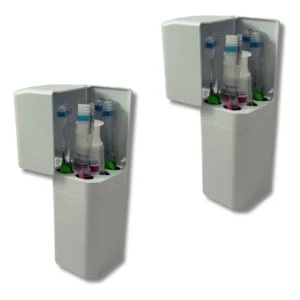 Porta Escovas de Dente com Tampa Roper Plast 4 Escovas Pia com Dispenser Branco