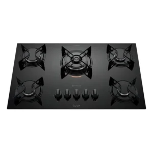 Cooktop 5 Bocas Preto Mesa De Vidro Atlas U Top