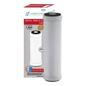 Refil Filtro Caixa D'água Hidrofiltros Mid 9.3/4 Lavável 1800l/h