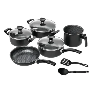 Conjunto 7 Peças Valencia Antiaderente Patolux Preto