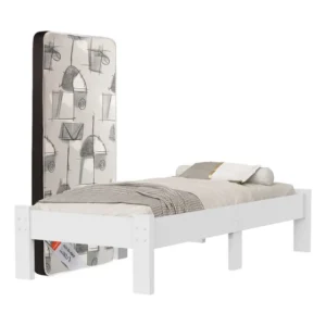 Cama Serena Solteiro Reforçada Mdf P/ Quarto + Colchão D20