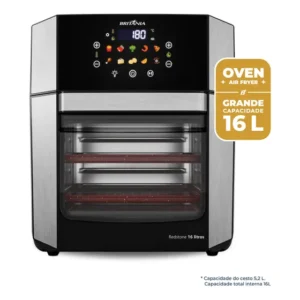 Air Fryer Oven Britânia 16L 4 em 1 Porta Removível BAF16A