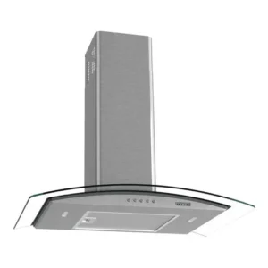 Coifa Fogatti De Parede Clean Vidro Curvo Kromanox 70cm Cor Cromanox