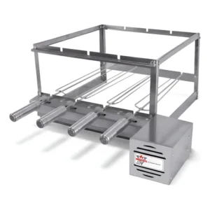 Churrasqueira Elétrica Giratória 4 Espetos Inox 50cm Bivolt Direito
