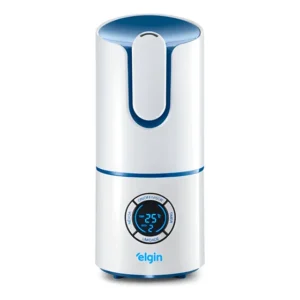 Mostruário Umidificador De Ar Elgin Digital 2,5l Bivolt Branco E Azul 127/220v