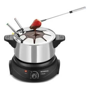 Panela De Fondue Elétrica Mondial Le Gourmet Fd02 Aço Inox Frequência 60