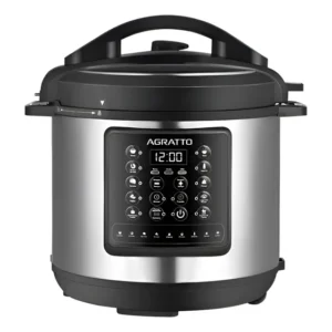 Panela De Pressão Multifunções Painel Digital Agratto Inox Cor Cinza