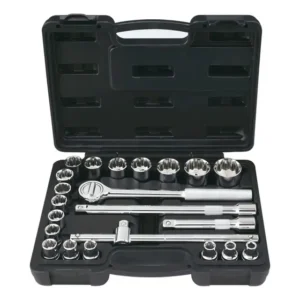 Kit De Ferramentas Stanley Modelo Stmt81242 Jogo De Soquetes Estriados Com 22 Peças Ferramentas De Qualidade Para Todas As Tarefas