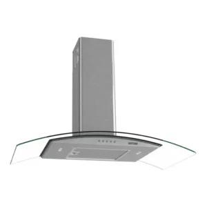 Coifa Fogatti De Parede Clean Vidro Curvo Kromanox 90cm