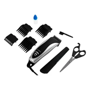 Kit Máquina Cortar Cabelo Barba Mondial 4 Pentes Cr02 220v
