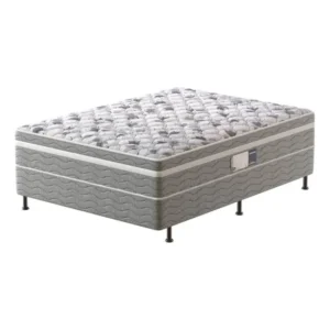 Cama Conjugada Casal Advanced Espuma D28 54x138x188cm Probel Branco Com Cinza