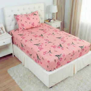 Jogo De Lençol Cama Solteiro Size 2 Peças Box Estampado Com Elástico Malha 100% Algodão Toque Macio Hotel Pousada Modelo 6 Cozzilar