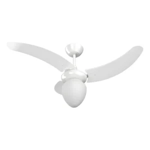 Ventilador Búzios Max Com Lustre 3p Tron Branco 99cm 60 Hz 99 Cm 60 Hz Branco 127v Plástico 3