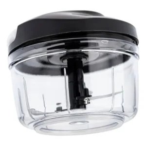 Mini Triturador De Alimentos Alho E Cebolas 500 Ml Preto