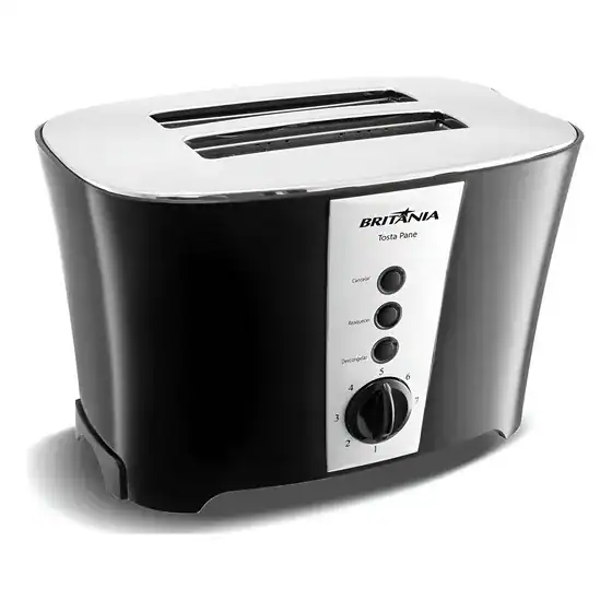 Torradeira Britânia Tosta Pane 3 Em 1 Preta 127v 127v
