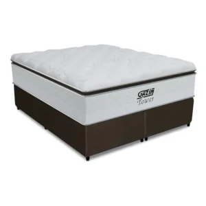 Cama box queen colchão de molas pocket ensacadas Tower Gazin 158x198x72cm