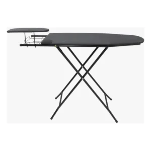 Tábua De Mesa Passar Roupa C/passa Manga Preta+ Brinde Forro Lisa Preto