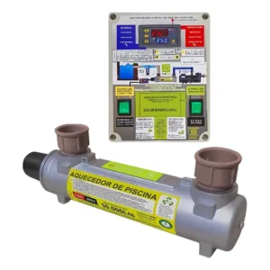 Aquecedor Piscina 30,000lts Inox Auto 30m³ Bivolt 220v/380v 220v/380v