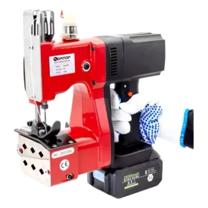 Maquina De Costurar Boca De Sacaria Sun Special, Á Bateria Vermelho 127/220v