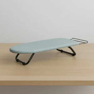 Tabua Passar Roupa Portátil Dobrável Cama Mesa Porta Ferro Cor Preto