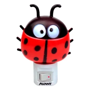 Luz Noturna Avant Luminária De Tomada Abajur Led Infantil Joaninha 1w 3000k Bivolt Luz Branco Quente