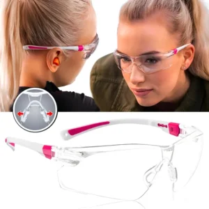 Óculos Feminino Rosa Antiembaçante Univet 506 Esporte Bike Incolor