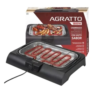 Churrasqueira Elétrica Grill Portátil Mr Cheff Agratto 110v 110v