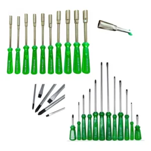 Jogo Chave Fenda E Phillips 12pcs + Jogo Chave Canhão 10pcs