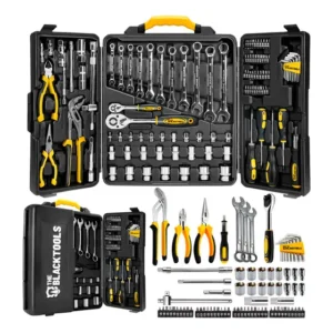 Caixa Jogo De Ferramentas 110 Peças Completo Maleta Profissional Aço Cromo Vanádio Para Mecânico Ttk110 The Black Tools