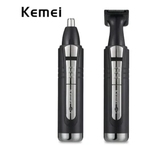 Aparador de Pelos Kemei KM-6511 Nariz Orelhas Sem Fio Preto
