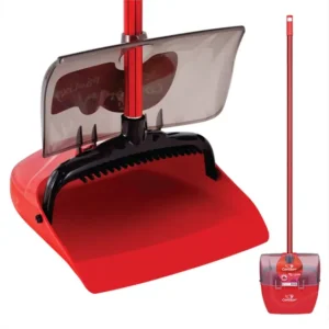 Pá Para Lixo Articulada Com Caçamba Móvel E Tampa Articulada Vermelho