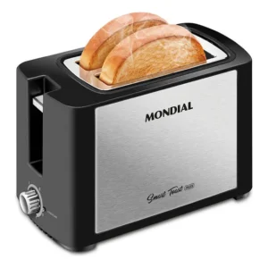 Torradeira Tostador Pães Mondial T-13 Preta E Inox 800w 127v Preto/inox 127v
