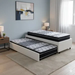 Bicama Box Solteiro 88x188 Com 2 Colchões Gransleep Molas Ensacadas