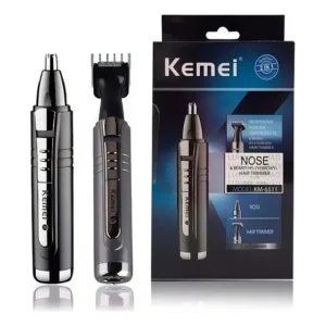 Aparador de Pelos Kemei Multigroomer Recarregável KM6511 Preto 2 em 1
