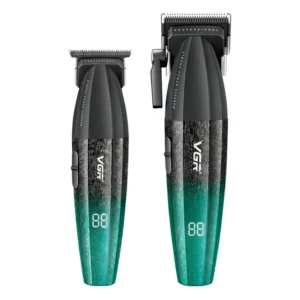 Kit De Máquinas Vgr V-640 Pro Clipper E Trimmer - Verde Verde