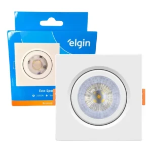 Kit 10 Spot Led Quadrado Embutir 5w Mr16 Branco Quente 3000k Branco
