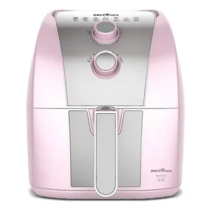 Air Fryer Rosa Britânia 5,5l Cesto Pinkstone 1500w Bafe53 127v