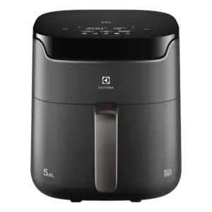 Air fryer Fritadeira Elétrica sem oleo Rita Lobo 5,8L 9 receitas funções pré-definidas Painel Digital timer 60min desligamento automático cesto removivel antiaderente 1400W Electrolux EAF45 Cinza